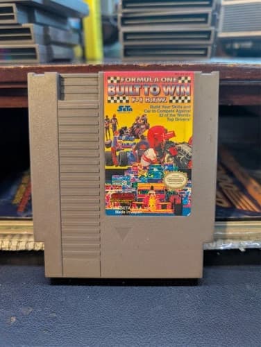 Formula One: Built to Win (Nintendo Entertainment System, 1990) Works Great