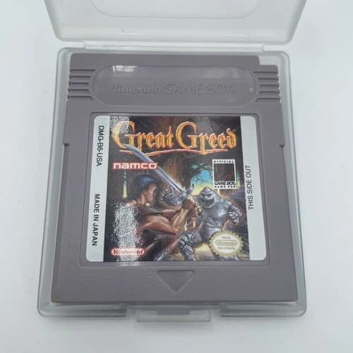 Great Greed Nintendo Game Boy 1993 Namco Cartridge Only - Clean - Authentic RPG
