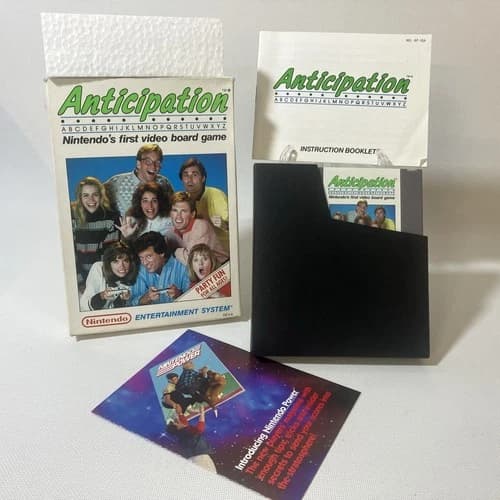 Anticipation for NES Nintendo Complete In Box CIB Great Shape
