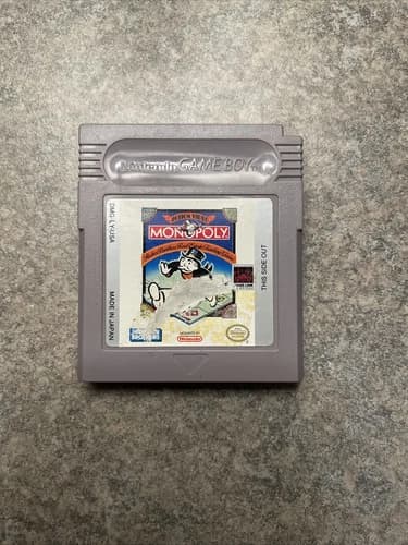 ✅ Monopoly (Nintendo Game Boy, 1991) The Parker Bros Authentic Tested & Working!