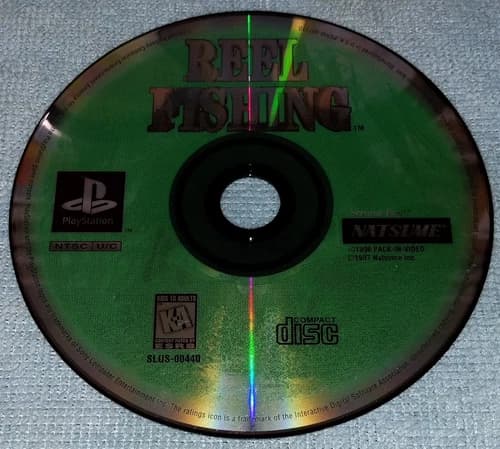Reel Fishing PS1 PlayStation 1 black label DISC ONLY