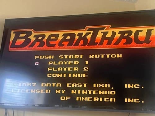BreakThru ( Nintendo Entertainment System 1987 ) -- BREAK THRU for NES