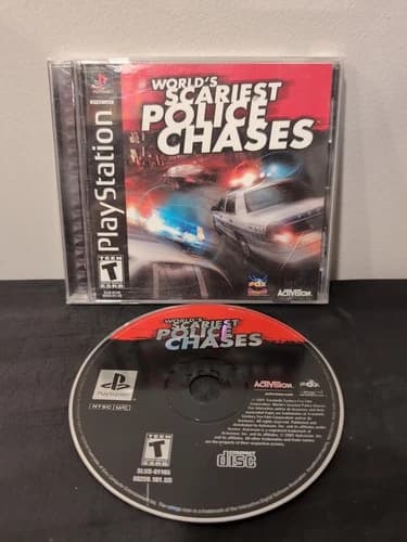 World's Scariest Police Chases PS1 Sony PlayStation Complete w/ Manual