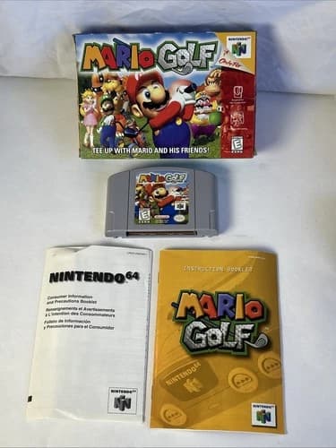 Mario Golf (Nintendo 64, 1999) N64 Complete In Box Authentic CIB￼