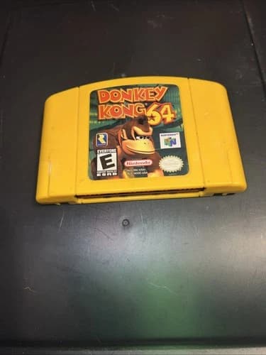 Donkey Kong 64 Nintendo 64 N64 Game-Tested - Working Authentic Yellow Cartridge