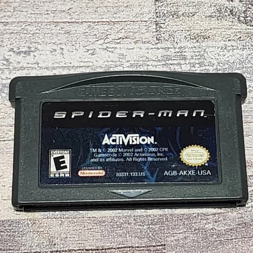 Spider-Man 1 For Game Boy Advance GBA, 2002 Cartridge Only Authentic