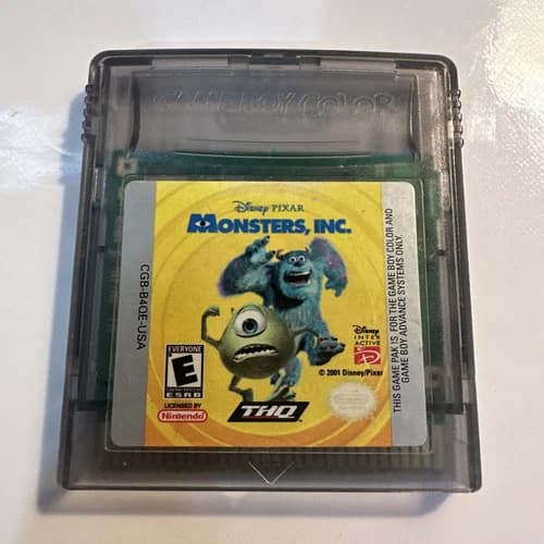Monsters, Inc. (Nintendo Game Boy Color, 2001) - Cart Only