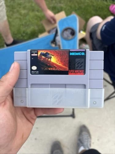 Top Gear (Super Nintendo SNES, 1992) Authentic Game Cartridge