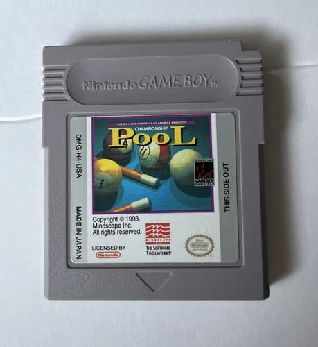 Nintendo GameBoy Championship Pool Cartridge