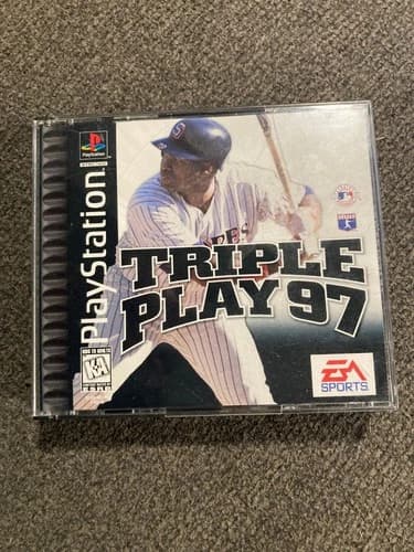 Triple Play 97 (Sony PlayStation 1, 1996) Game PS1 Complete Double Case Tested