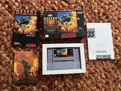 Desert Strike: Return to the Gulf - 100% Complete - Super Nintendo -SNES