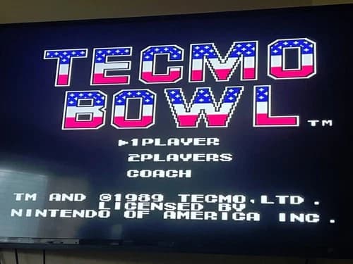 Tecmo Bowl (Nintendo Entertainment System, 1989) - TECMO BOWL for NES
