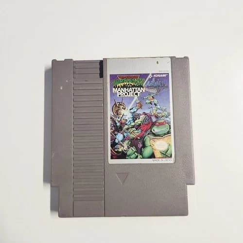 NES TMNT III The Manhattan Project - Authentic Tested **READ**