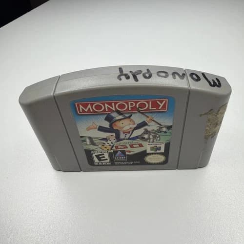 Monopoly Nintendo 64 N64 Authentic Game Cartridge Tested Working