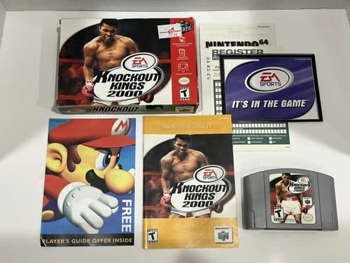 Knockout Kings 2000 Nintendo 64 Complete In Box (CIB) w/ Manual N64 - TESTED