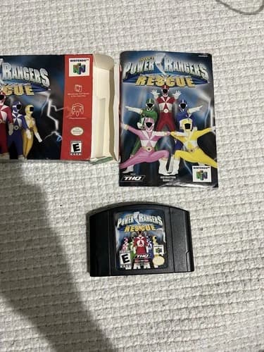 Power Rangers Lightspeed Rescue Nintendo 64 N64 CIB Complete Authentic