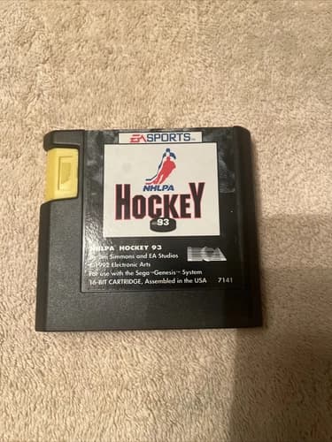 NHLPA Hockey 93 Sega Genesis 1993 VINTAGE VIDEO GAME - CARTRIDGE ONLY