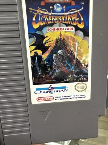 The Magic of Scheherazade Nintendo NES 1989 Authentic Video Game