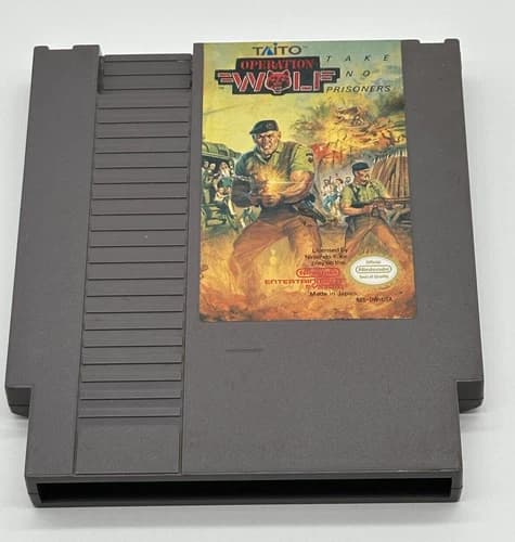 Operation Wolf (Nintendo Entertainment System, 1989)- TESTED & WORKS