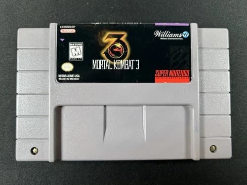 Super Nintendo Entertainment System SNES Mortal Kombat 3 1995 Clean, Tested