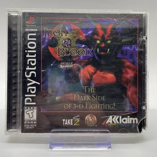Dungeons & Dragons: Iron and Blood (Sony PlayStation, 1996) Complete With Manual