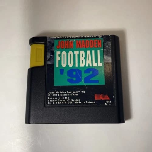 John Madden Football '92 (Sega Genesis, 1991) Cart Only Tested
