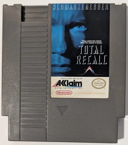 Total Recall Nintendo Entertainment System NES Cleaned and Tested Works