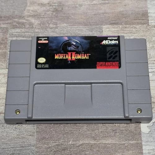 Mortal Kombat II SNES Super Nintendo Cartridge Only Tested Working Authentic