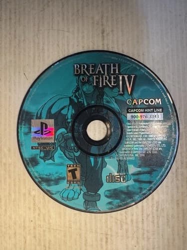 Breath of Fire IV for PS1 (Sony PlayStation 1, 2000) - Disc Only - Tested