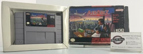 Authentic Aerobiz (SNES, 1993) Box and Manual: Cleaned and Tested