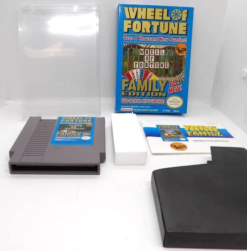 Wheel of Fortune - Family Edition (Nintendo, 1990) nes cib tested complete