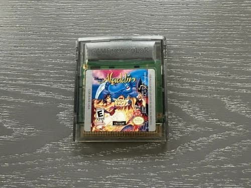 Disney Aladdin (Nintendo Gameboy Color GBC, 2000) Cart Only, Authentic, Tested!