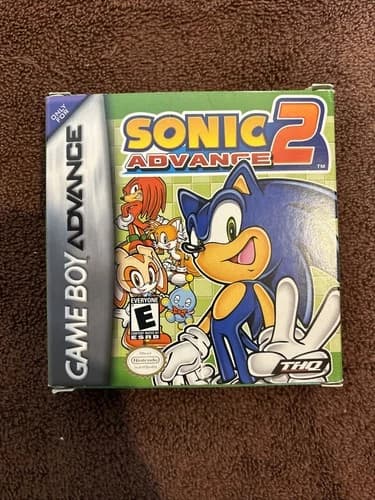 2002 Complete CIB Sonic Advance 2 Game Boy Advance GBA