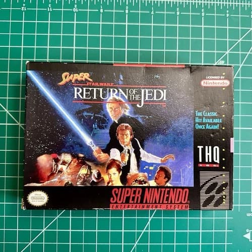 Super Star Wars: Return of the Jedi THQ CIB Manual Nintendo SNES 1994