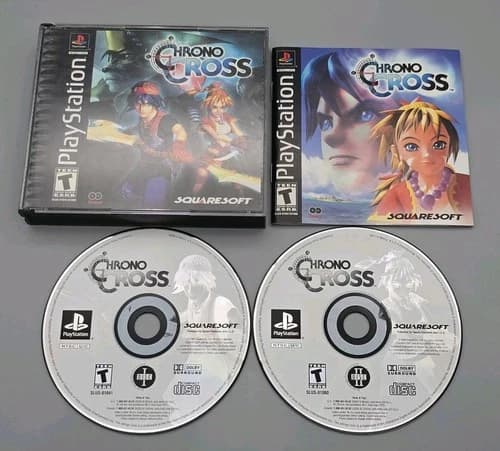 Chrono Cross (PlayStation 1, PS1, 2000, 2-Disc) CIB Complete - Reg Card - Tested