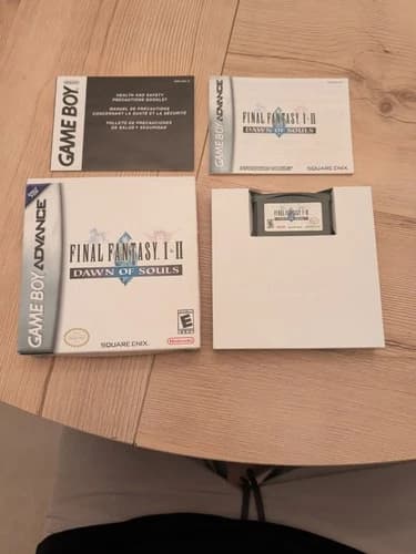 Final Fantasy 1 and 2 Dawn of Souls GBA Gameboy Advance CIB Complete - Tested