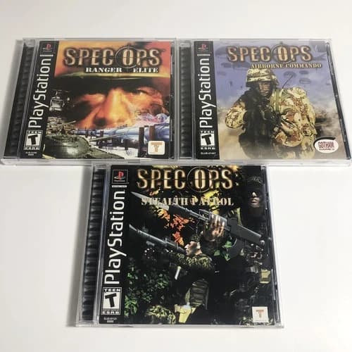 Spec Ops Stealth Patrol/Airborne/Ranger Elite (Playstation PS1) All Complete CIB