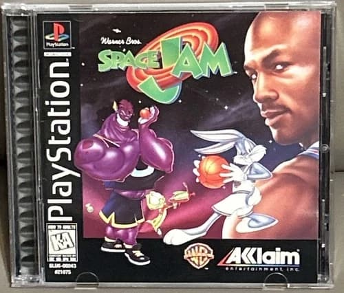 Space Jam PS1 PlayStation 1 Michael Jordan Complete CIB Reg Card Tested Video
