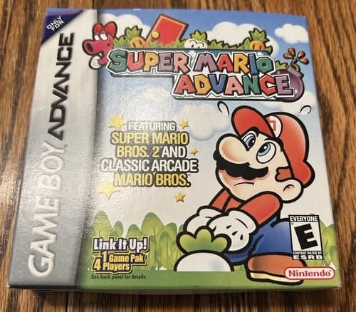 NICE Super Mario Advance Game Boy Advance Super Mario Bros 2 Complete in Box CIB