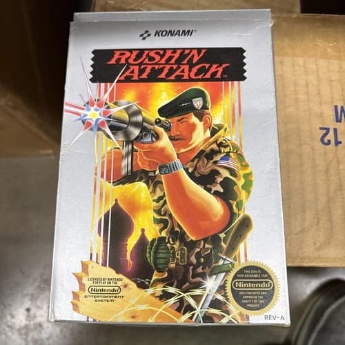 Rush'n Attack NES Nintendo Complete CIB Tested Working
