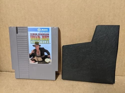 The Young Indiana Jones Chronicles Nintendo NES w/Vermont Rental Sticker Tested