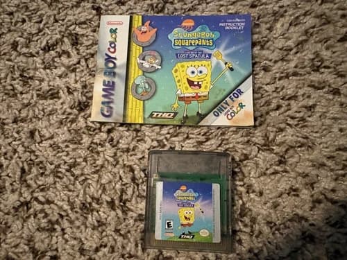 SpongeBob SquarePants: Legend of the Lost Spatula (Game Boy Color, 2001)