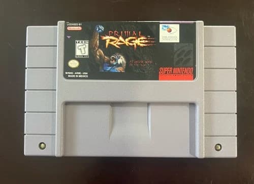 Primal Rage SNES Super Nintendo Tested And Working Authentic
