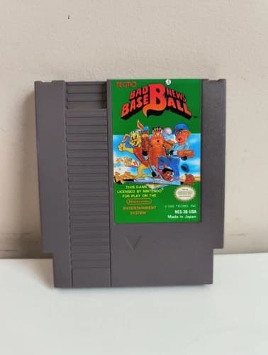 Bad News Baseball Nintendo NES 1990 Video Game