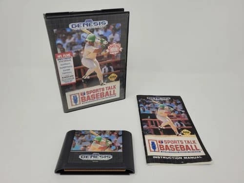 Sports Talk Baseball for Sega Genesis - COMPLETE
