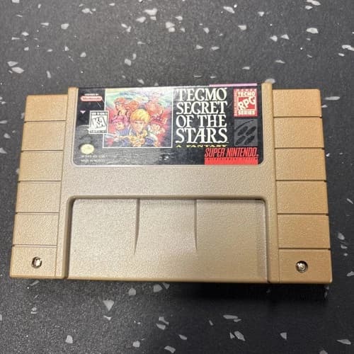 Tecmo Secret of the Stars Super Nintendo SNES 1995 Tested Authentic Cart Only