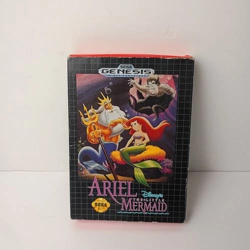 Ariel the Little Mermaid (Sega Genesis, 1992) Cardboard Box Complete CIB