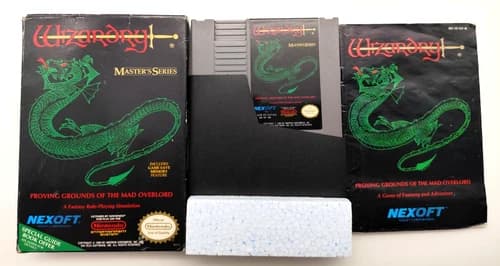 Wizardry: Proving Grounds Mad Overlord (Nintendo NES, 1990) COMPLETE CIB Tested!