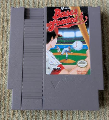Bases Loaded 4 Nintendo Entertainment System NES Cartridge Only Tested Working