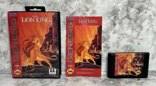 The Lion King (Sega Genesis, 1994) CIB Complete w/ Manual